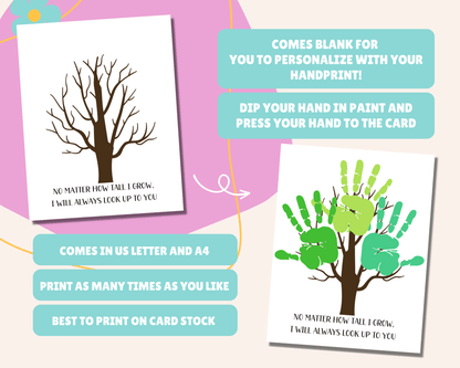 Teacher Appreciation Tree Handprint Art