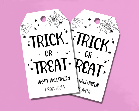 Trick or Treat Halloween Gift Tags