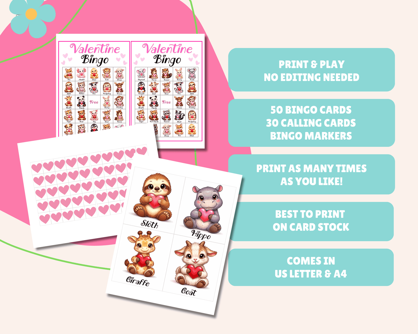 Valentine Bingo Game