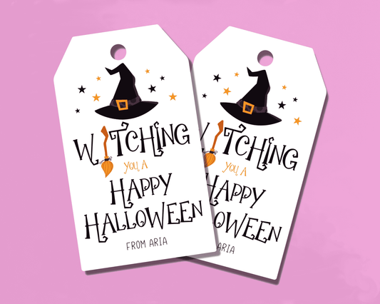 Witching you a Happy Halloween Gift Tags