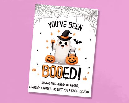 You've been Booed Editable Halloween Sign