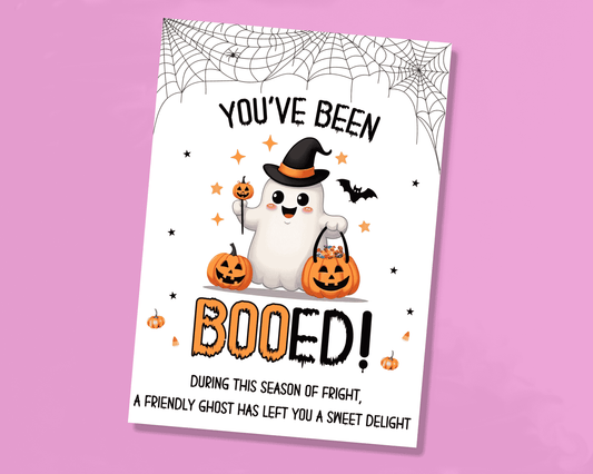 You've been Booed Editable Halloween Sign