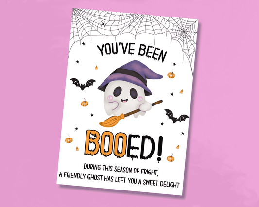 You've been Booed Editable Halloween Sign