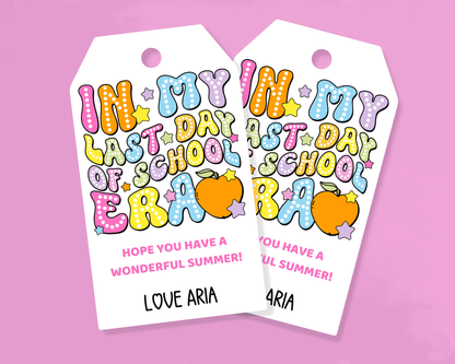 EDITABLE Last Day of School Gift Tag