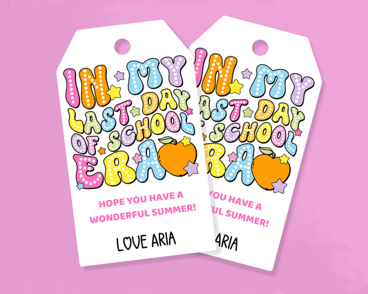 EDITABLE Last Day of School Gift Tag