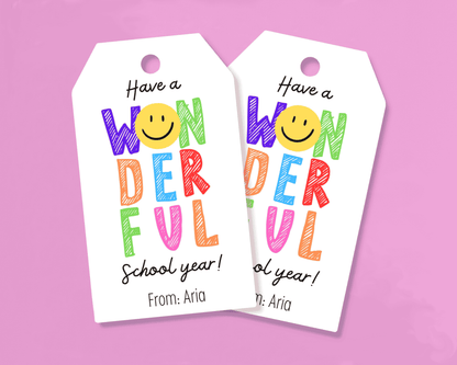 EDITABLE Teacher Appreciation Gift Tag