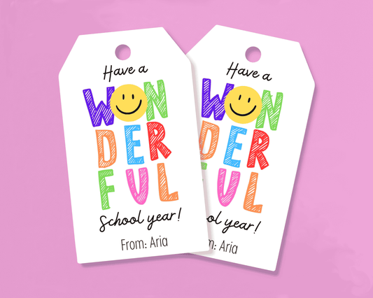 EDITABLE Teacher Appreciation Gift Tag