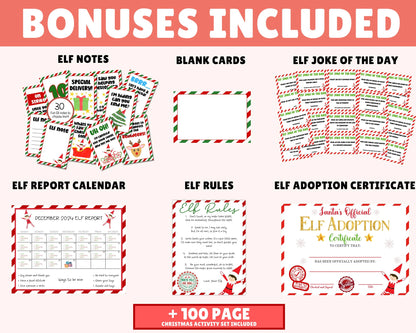 40 Scenes Easy Printable Elf Kit