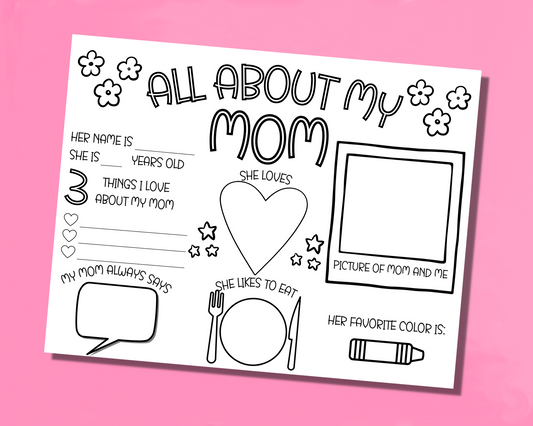 Mother's Day All About My Mom Printable