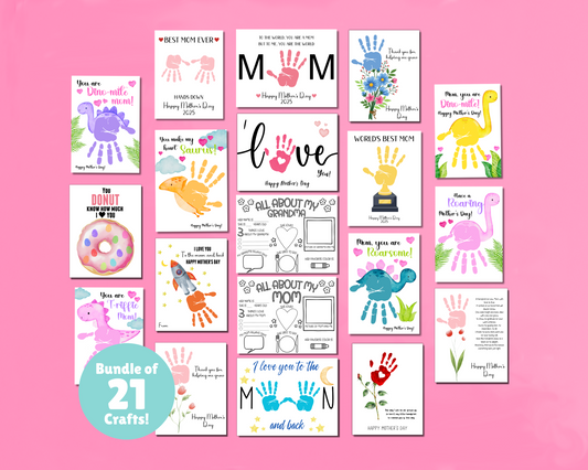 Mother's Day Handprint Art & Activity Bundle