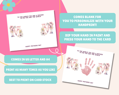Mother's Day Handprint Art & Activity Bundle