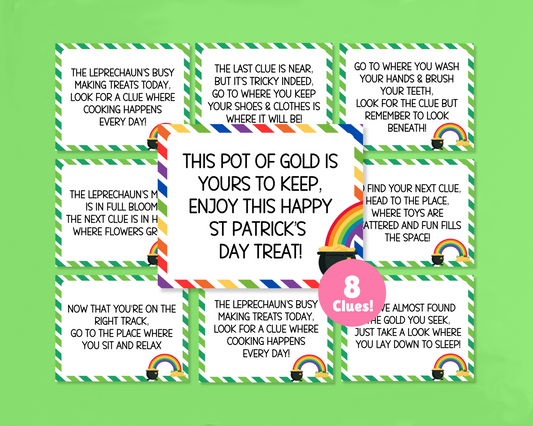 St Patrick's Day Leprechaun Treasure Hunt