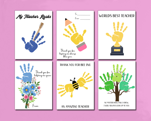 Teacher Appreciation Handprint Art Bundle
